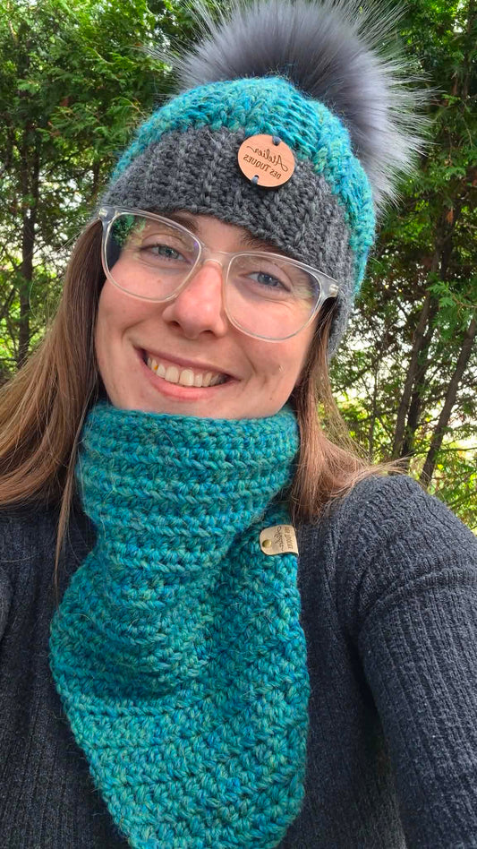 Ensemble tuque et cache-cou bavette