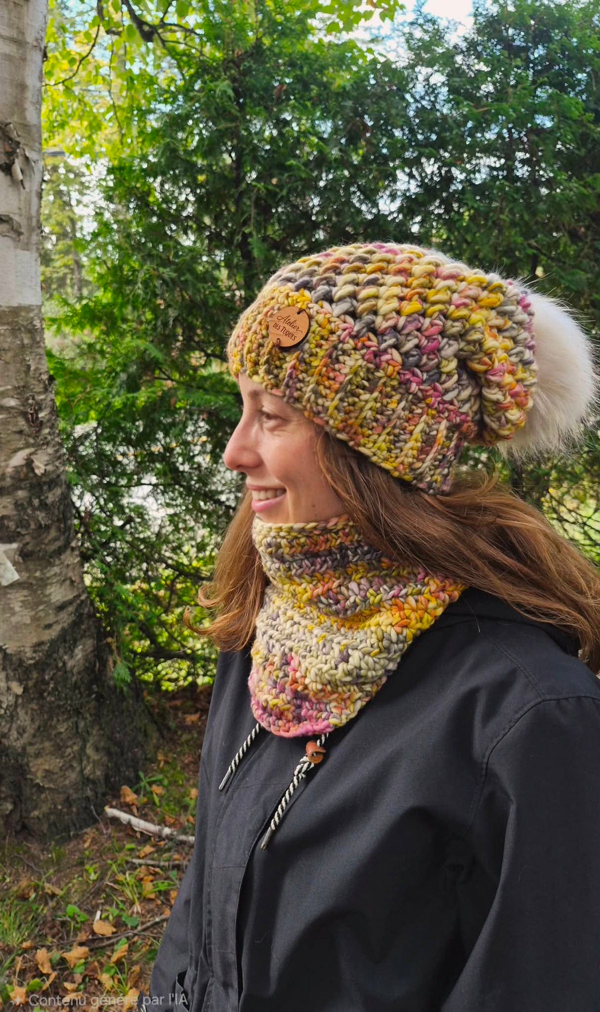 Tuque slouchy en laine des montagnes