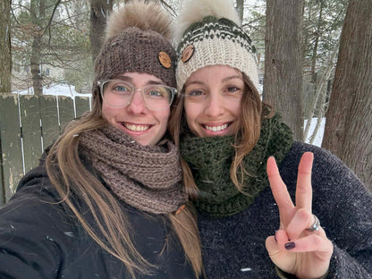 Ensemble tuque et écharpe en alpaga et laine